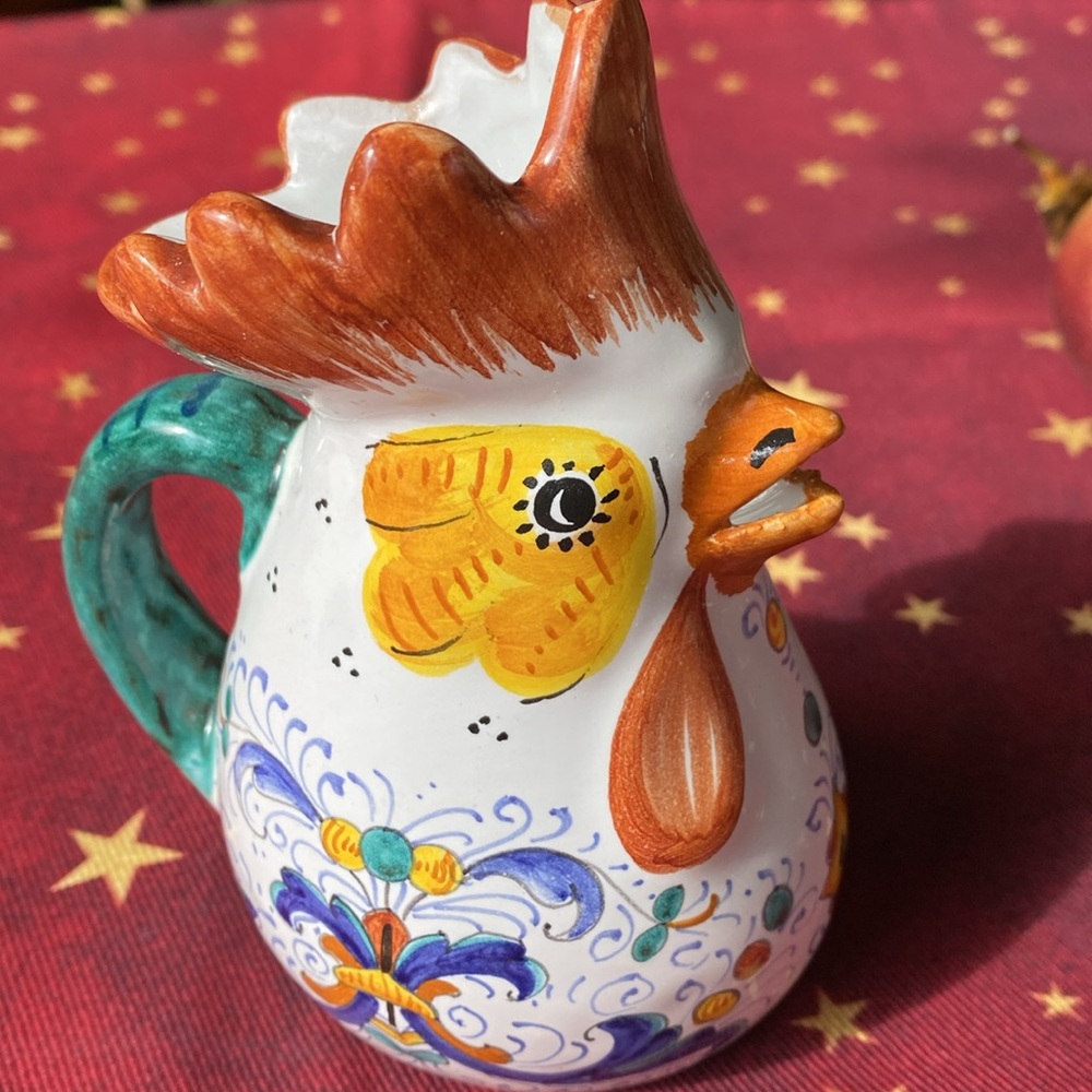 Cama Deruta Italy Vintage handmade tiny pitcher / vase - Picture 3 of 15